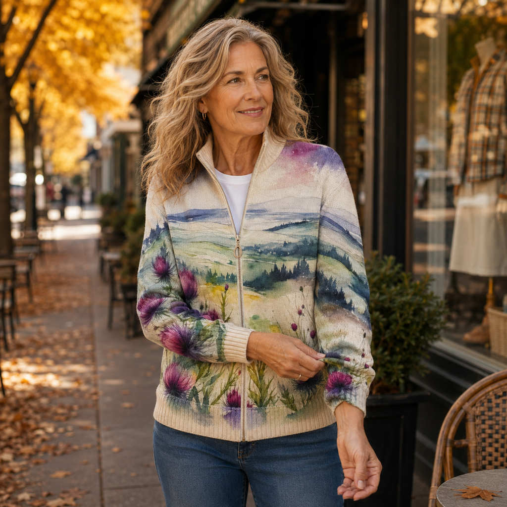 Imogen Women's Cardigan in Knit with a Zip, photo 3