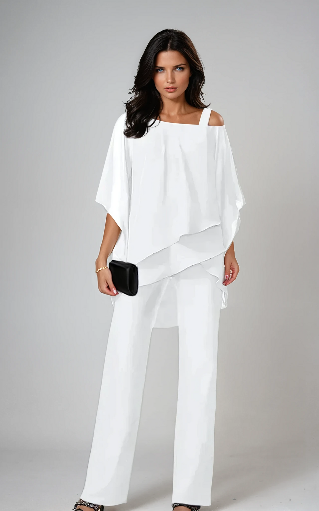 India Women's Co-ord Set with Wide Legs and an Asymmetric Cut, photo 1
