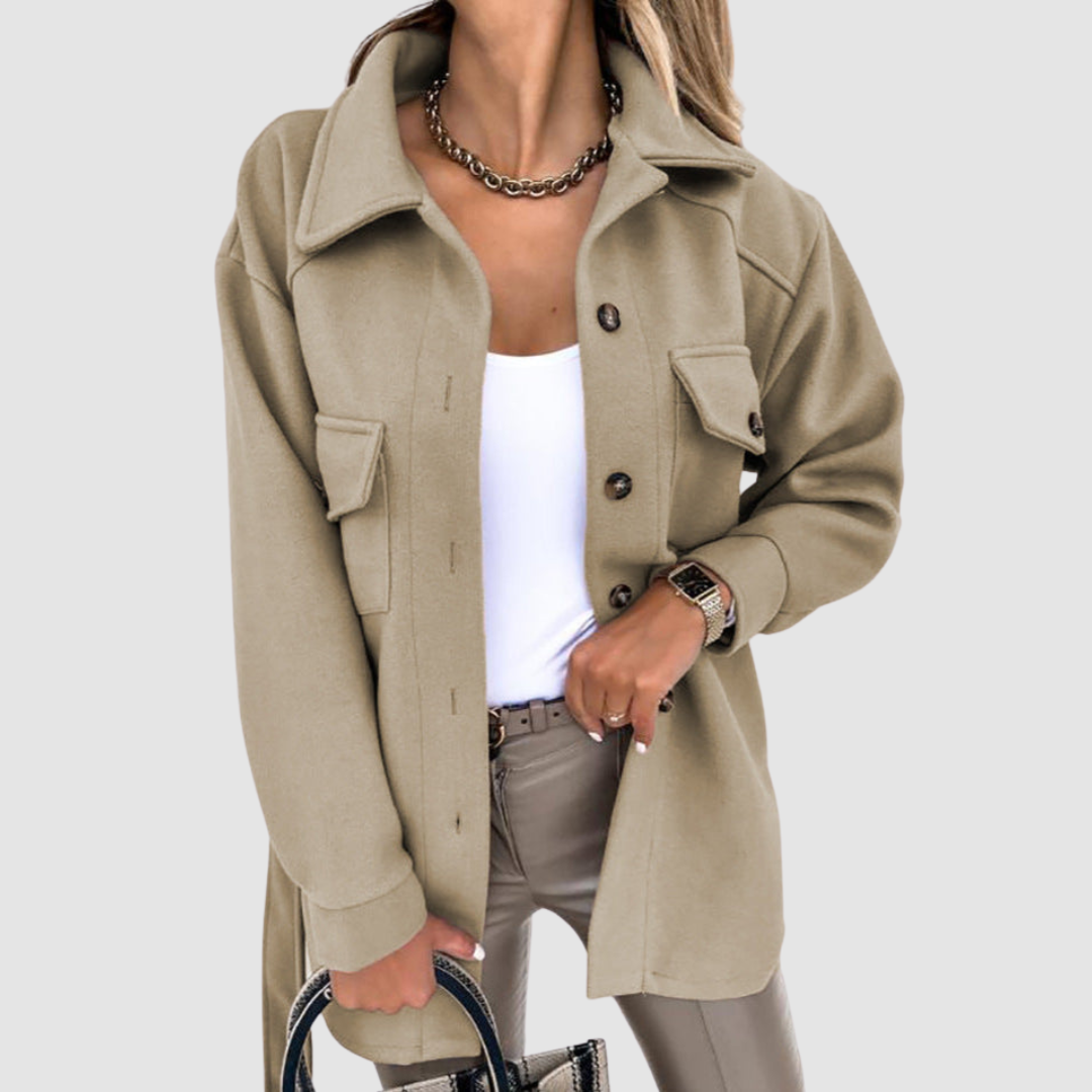 Isadora Women's Jacket with Buttons and Pockets, photo 2