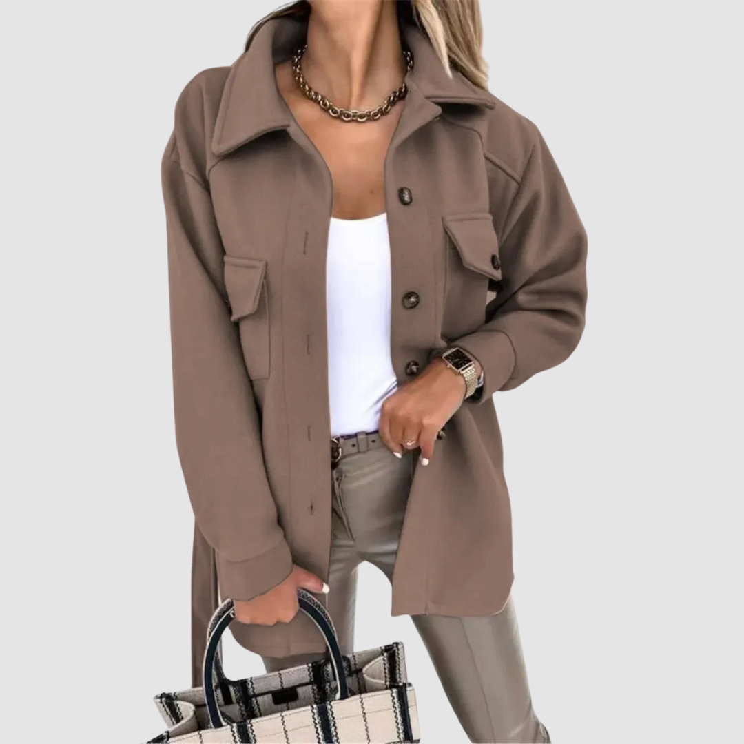 Isadora Women's Jacket with Buttons and Pockets, photo 3