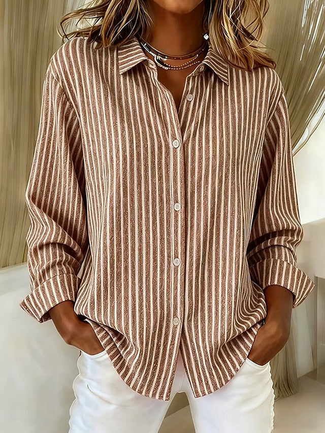 Jacqueline | Striped Button Down Shirt photo 3