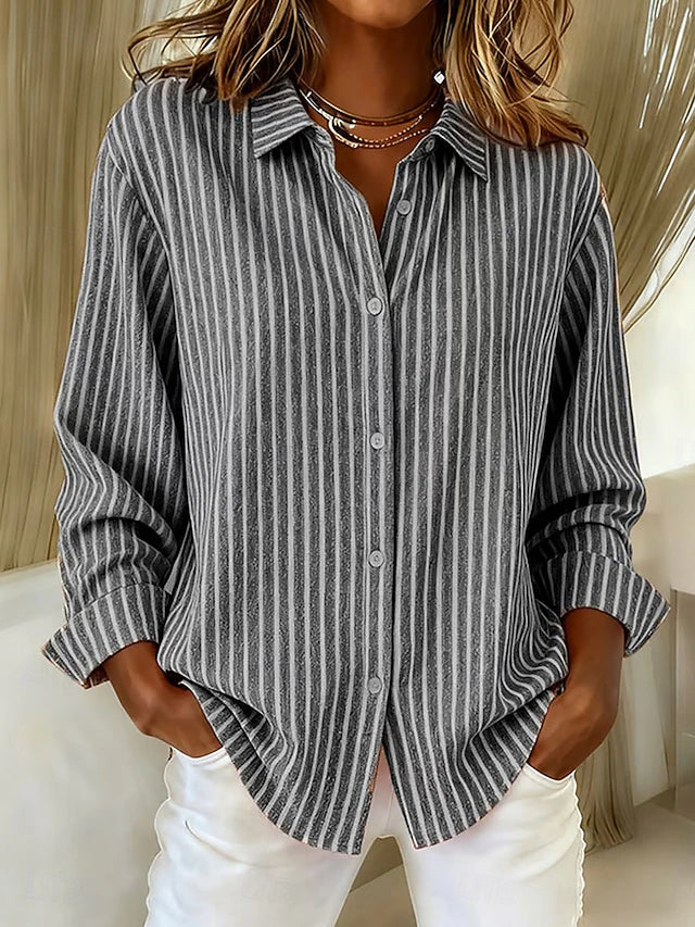 Jacqueline | Striped Button Down Shirt photo 4