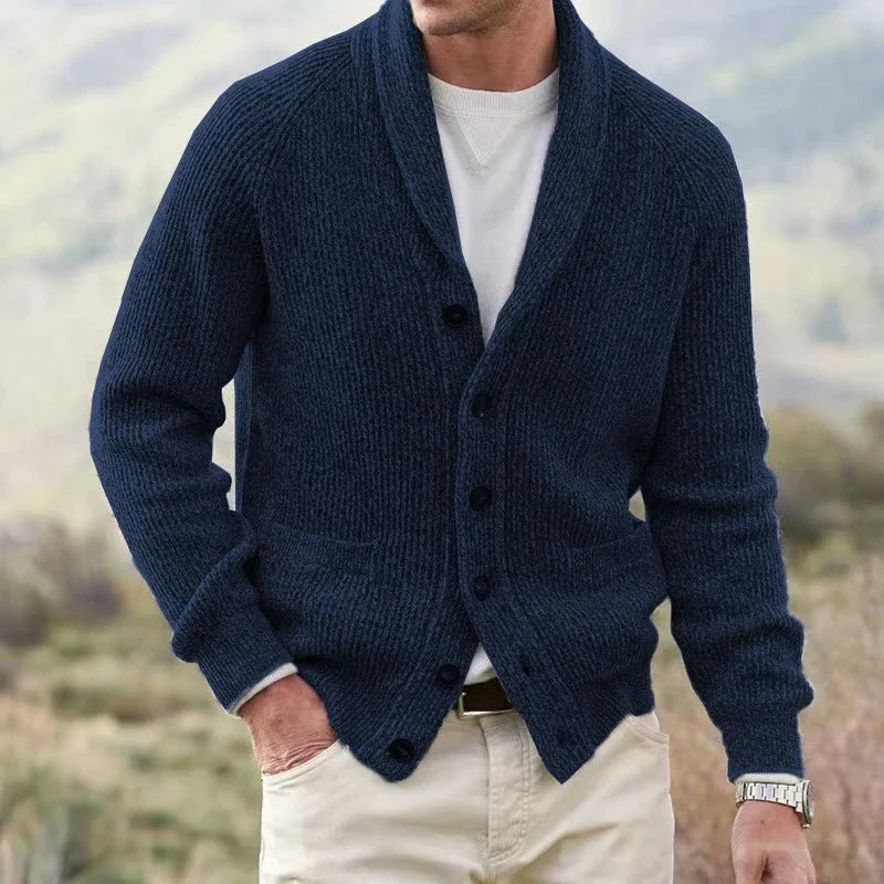Jerald | Lapel Collar Cardigan