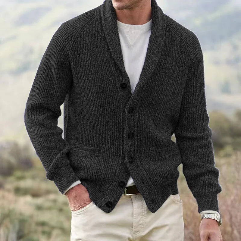 Jerald | Lapel Collar Cardigan photo 5