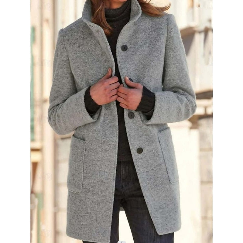 Josephine | Stand Collar Longline Coat photo 5