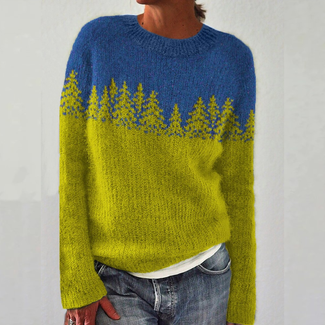 Karina Women's Sweater with Colour Blocking, photo 1