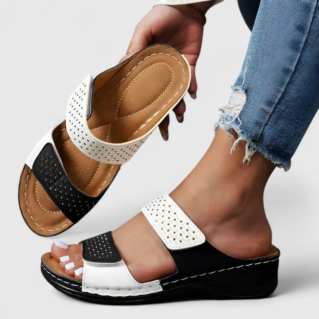 Lacey Women's Sandals with Adjustable Straps in White, photo 10