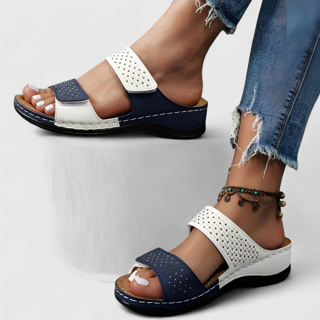 Lacey Women's Sandals with Adjustable Straps in White, photo 5