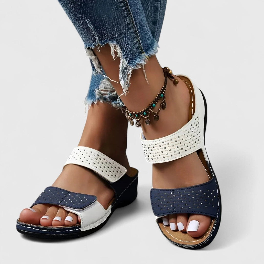 Lacey Women's Sandals with Adjustable Straps in White, photo 6
