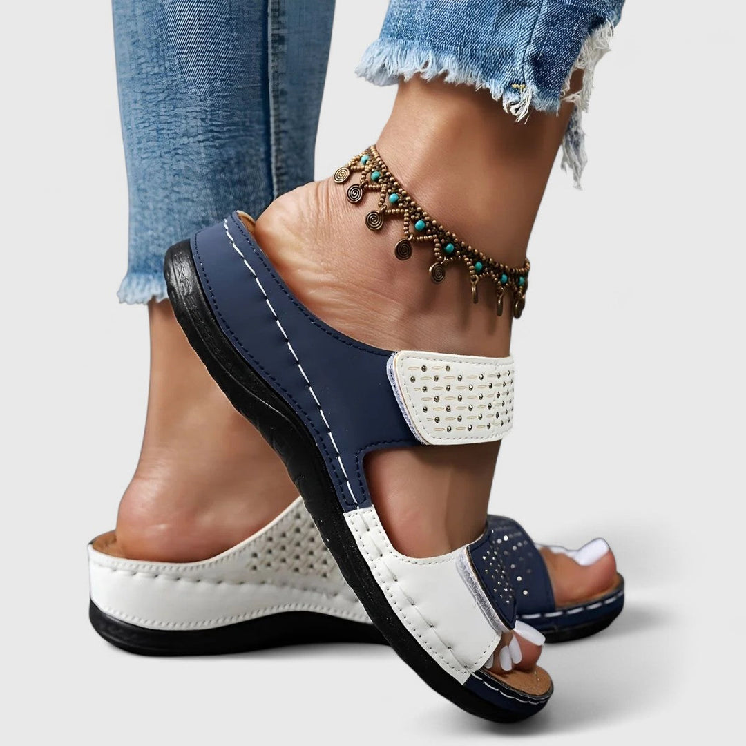 Lacey Women's Sandals with Adjustable Straps in White, photo 7