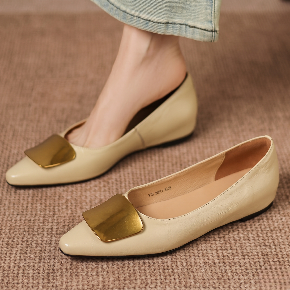 Lorea | Women's Leather Ballet Flats photo 2