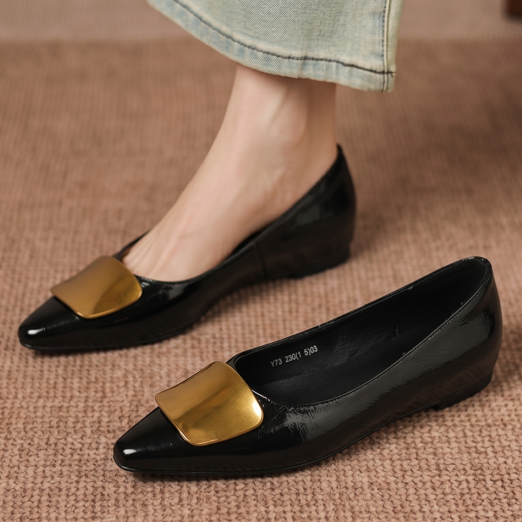 Lorea | Women's Leather Ballet Flats photo 3