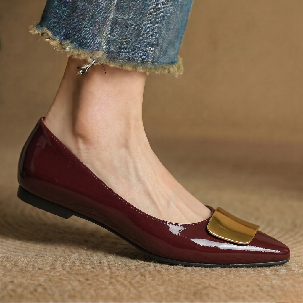 Lorea | Women's Leather Ballet Flats photo 4