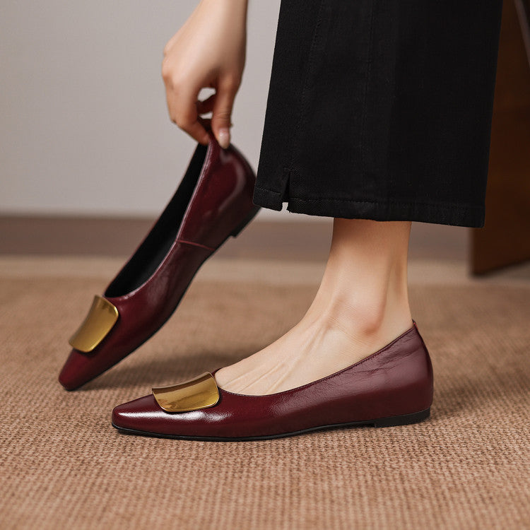 Lorea | Women's Leather Ballet Flats photo 5