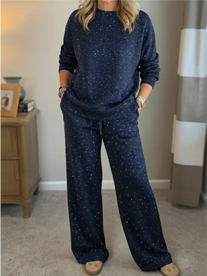 Louisa Women's Co-ord Set with a Round Neck and Pockets, photo 3