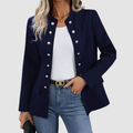 Lyra Women's Blazer in Cotton with Buttons, photo 1