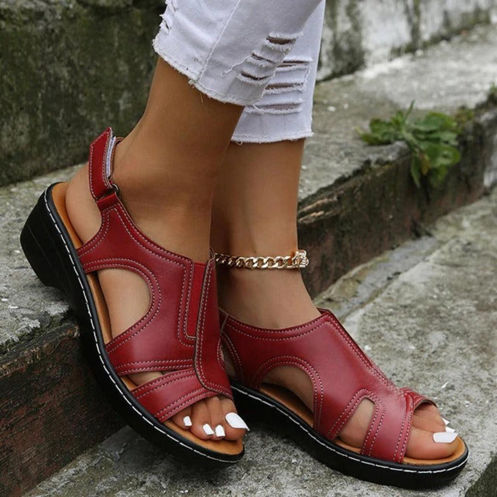 Marcia Women's Sandals with a Wedge Heel in Blue, photo 2