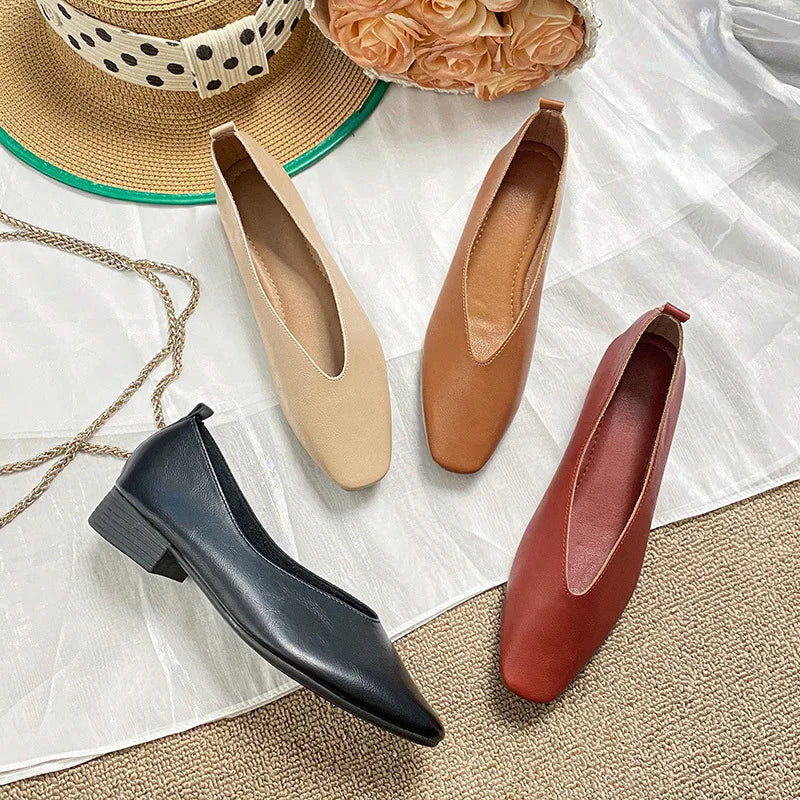 Margot | Square Toe Mary Jane Flats