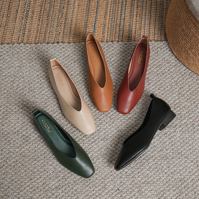 Margot | Square Toe Mary Jane Flats photo 2