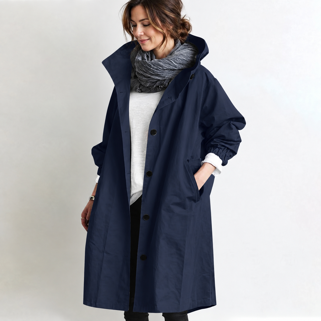 Marina | Long Hooded Coat photo 5