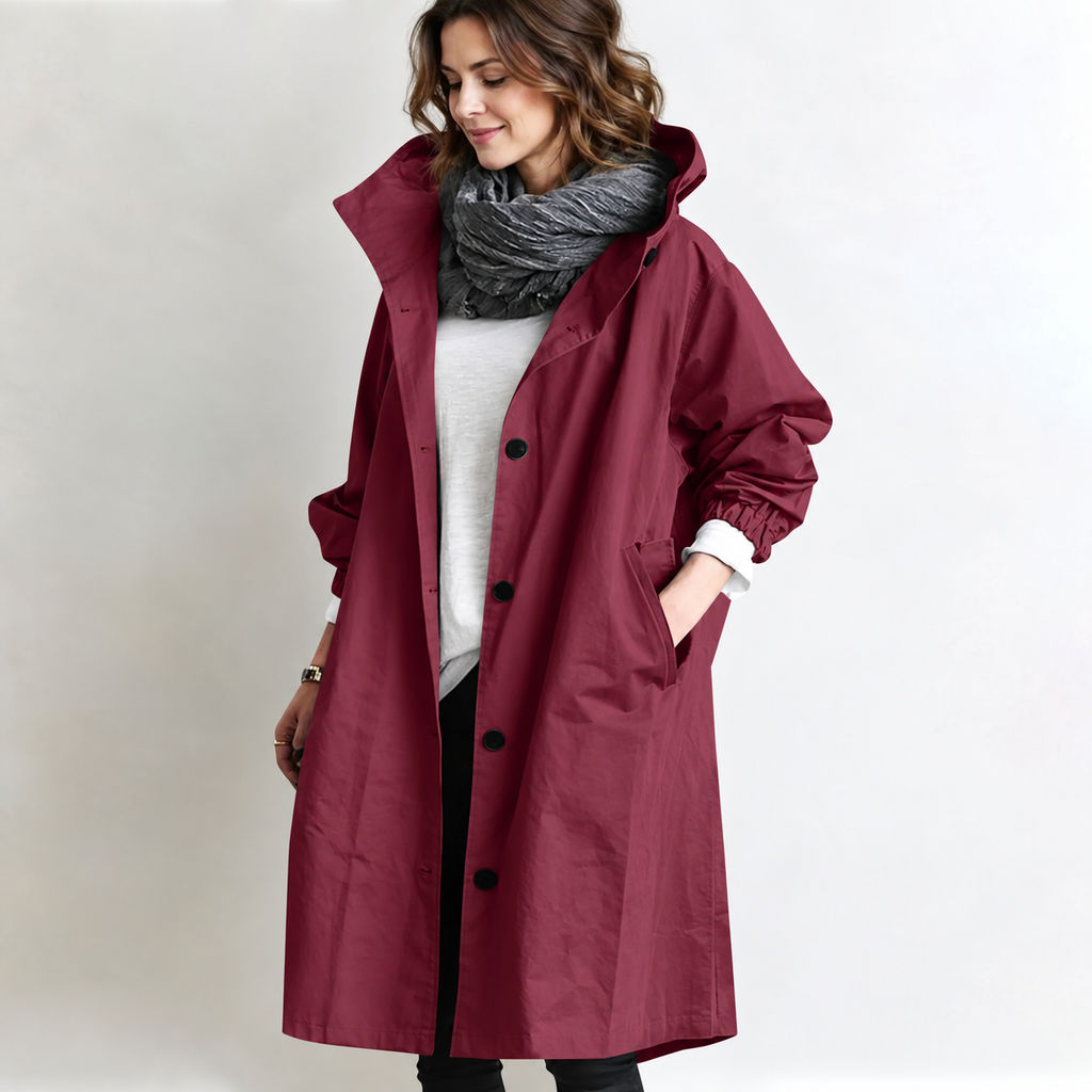 Marina | Long Hooded Coat photo 8
