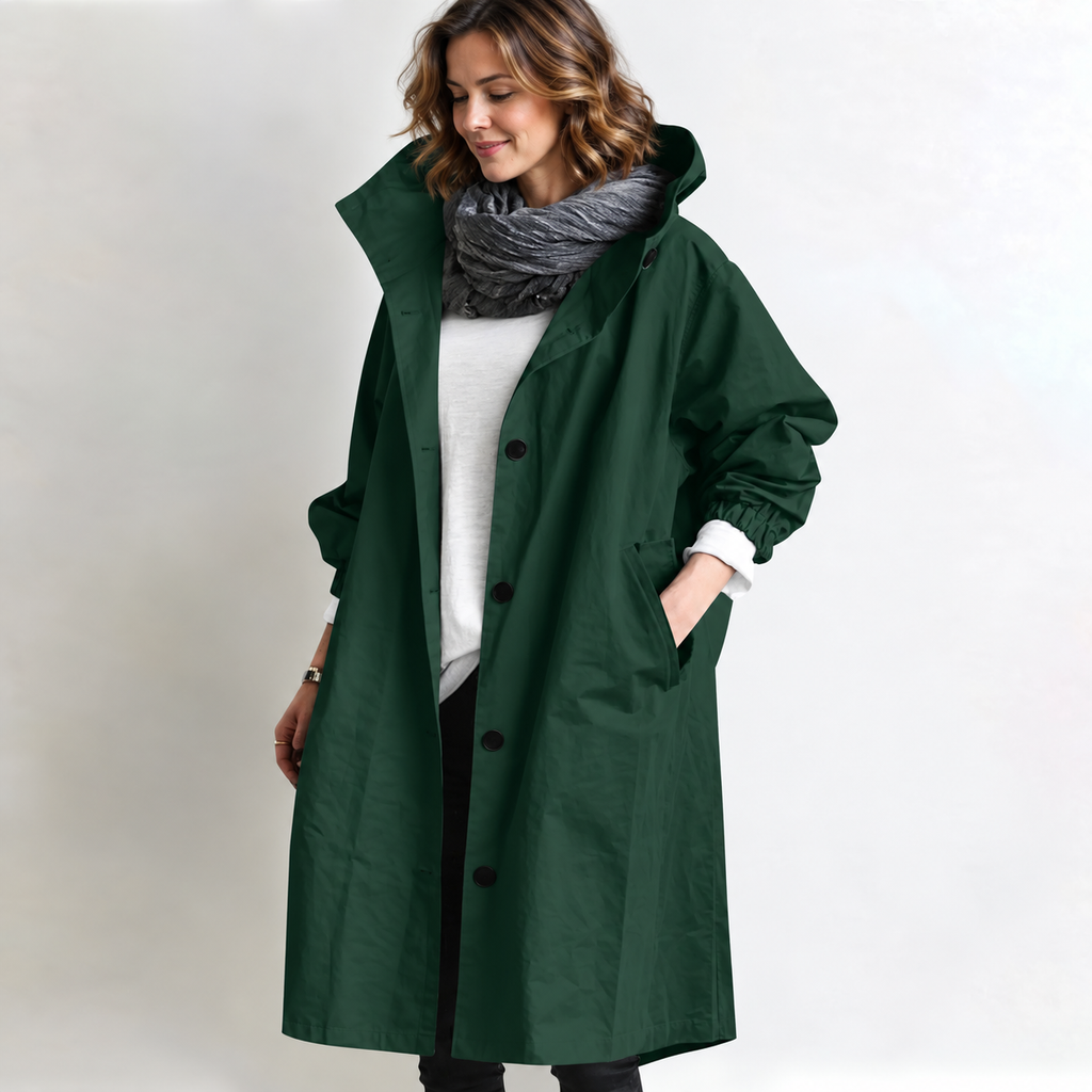 Marina | Long Hooded Coat photo 9