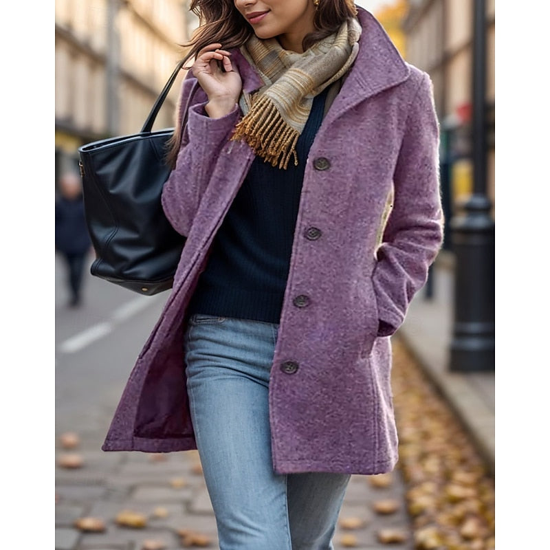Marina | Turndown Collar Coat