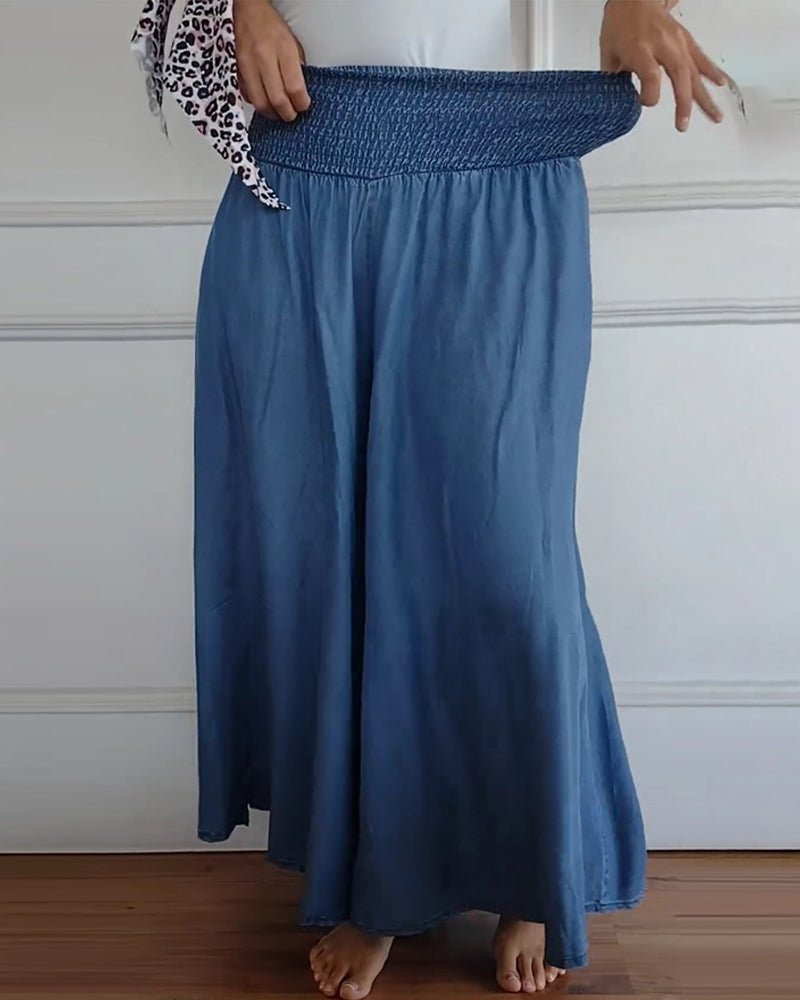 Marion Women's Trousers in Polyester with Wide Legs and Pockets, photo 5
