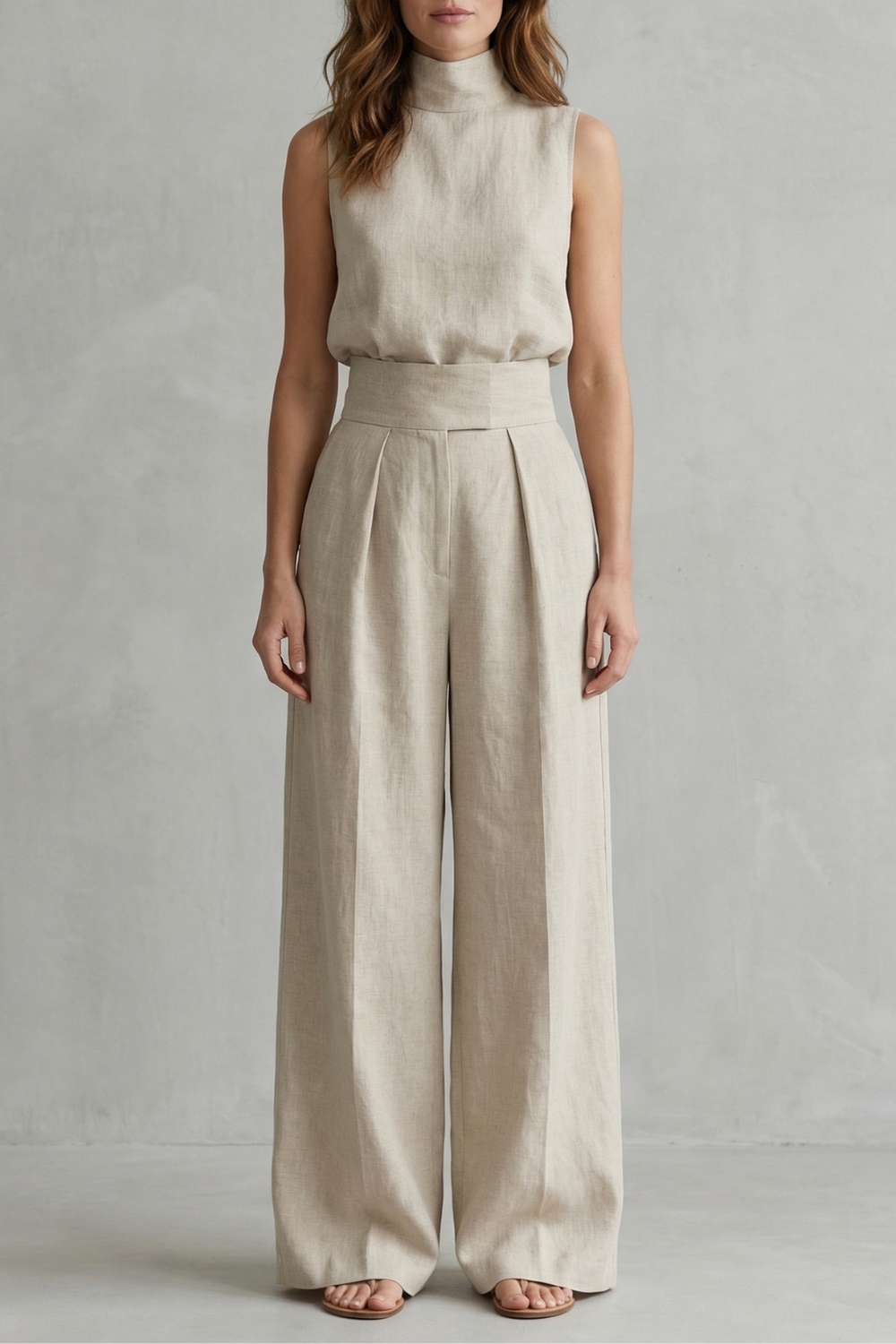 Marla Women's Two-Piece Set with Wide Leg Trousers, photo 1