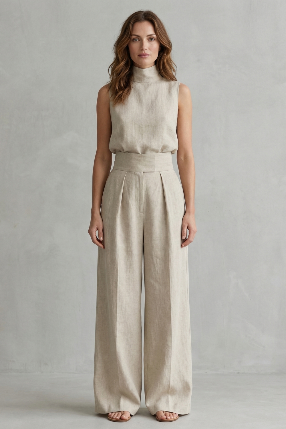 Marla Women's Two-Piece Set with Wide Leg Trousers, photo 2