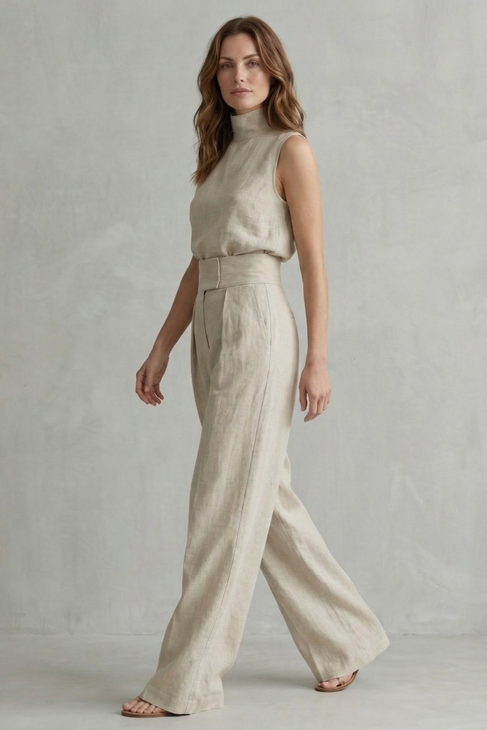 Marla Women's Two-Piece Set with Wide Leg Trousers, photo 3