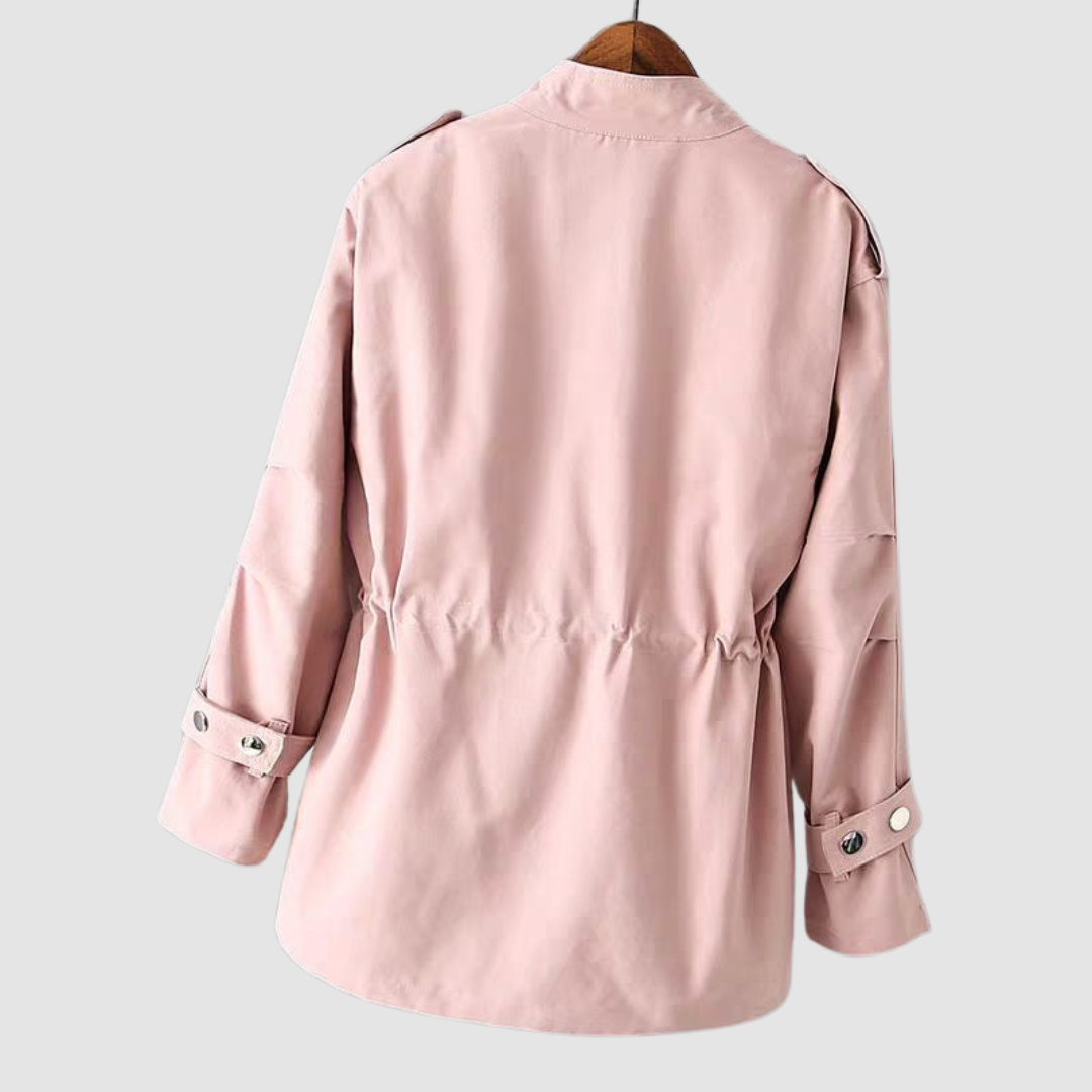 Meredith Women's Jacket with a Stand Collar with a Zip and Pockets, photo 5