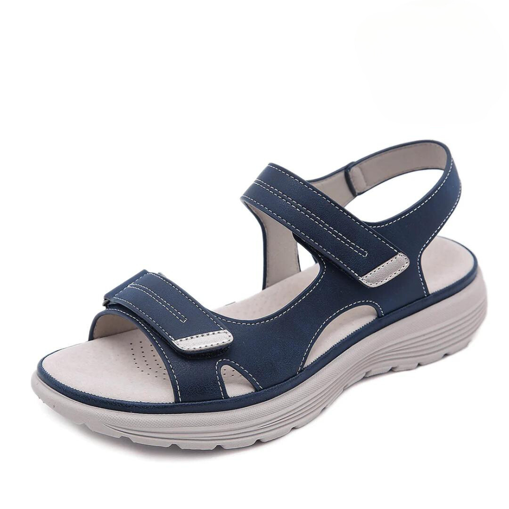 Mila Women's Sandals with Adjustable Straps in Blue, photo 1