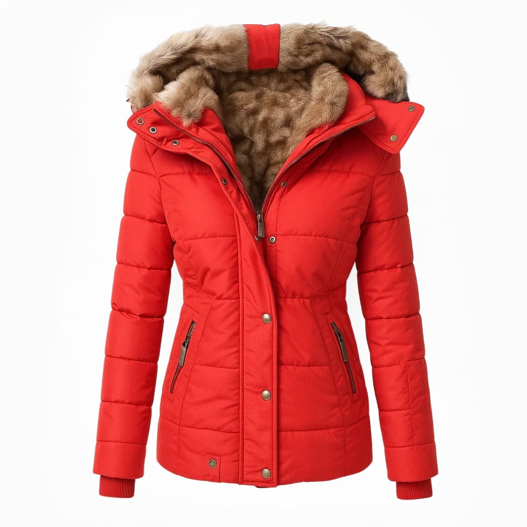 Mireille Women's Coat in a Slim Fit with a Hood, photo 3