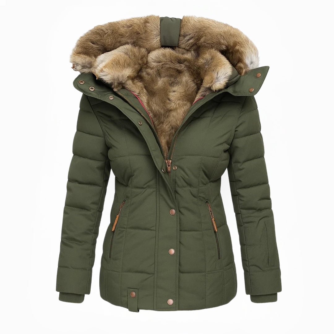 Mireille Women's Coat in a Slim Fit with a Hood, photo 4