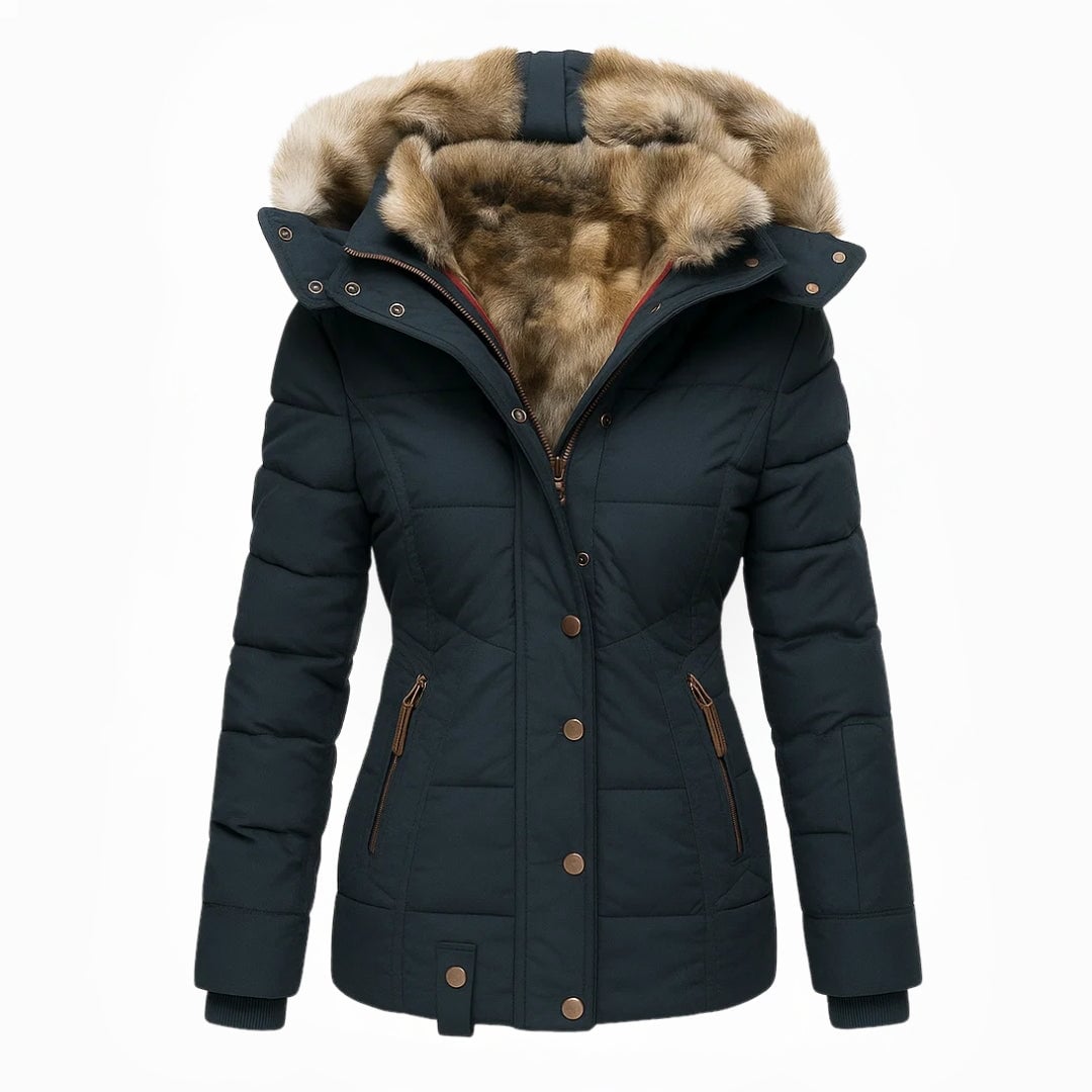 Mireille Women's Coat in a Slim Fit with a Hood, photo 5