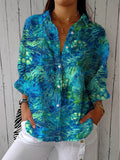 Morgan Women's Blouse in a Relaxed Fit with Buttons in Multi, photo 1