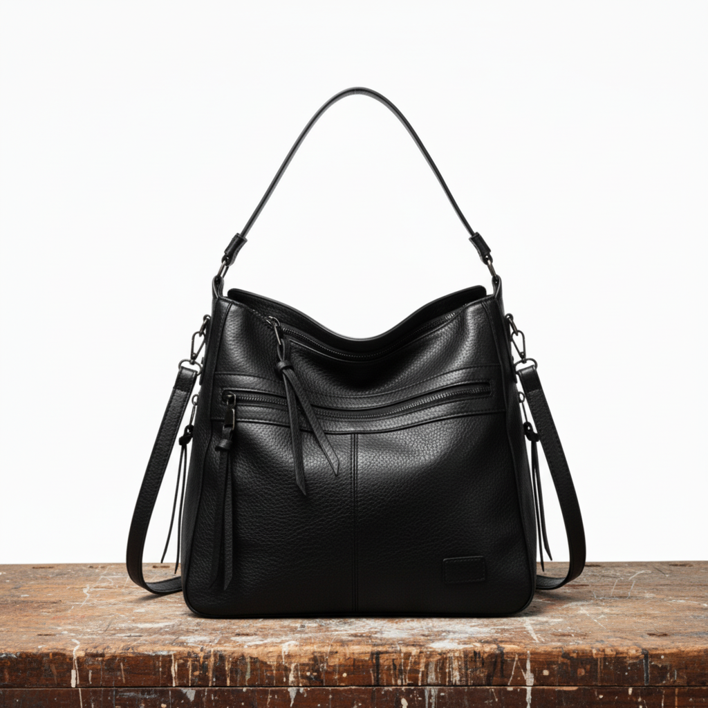 Naomi Leather Bag with Flap Closure, photo 2