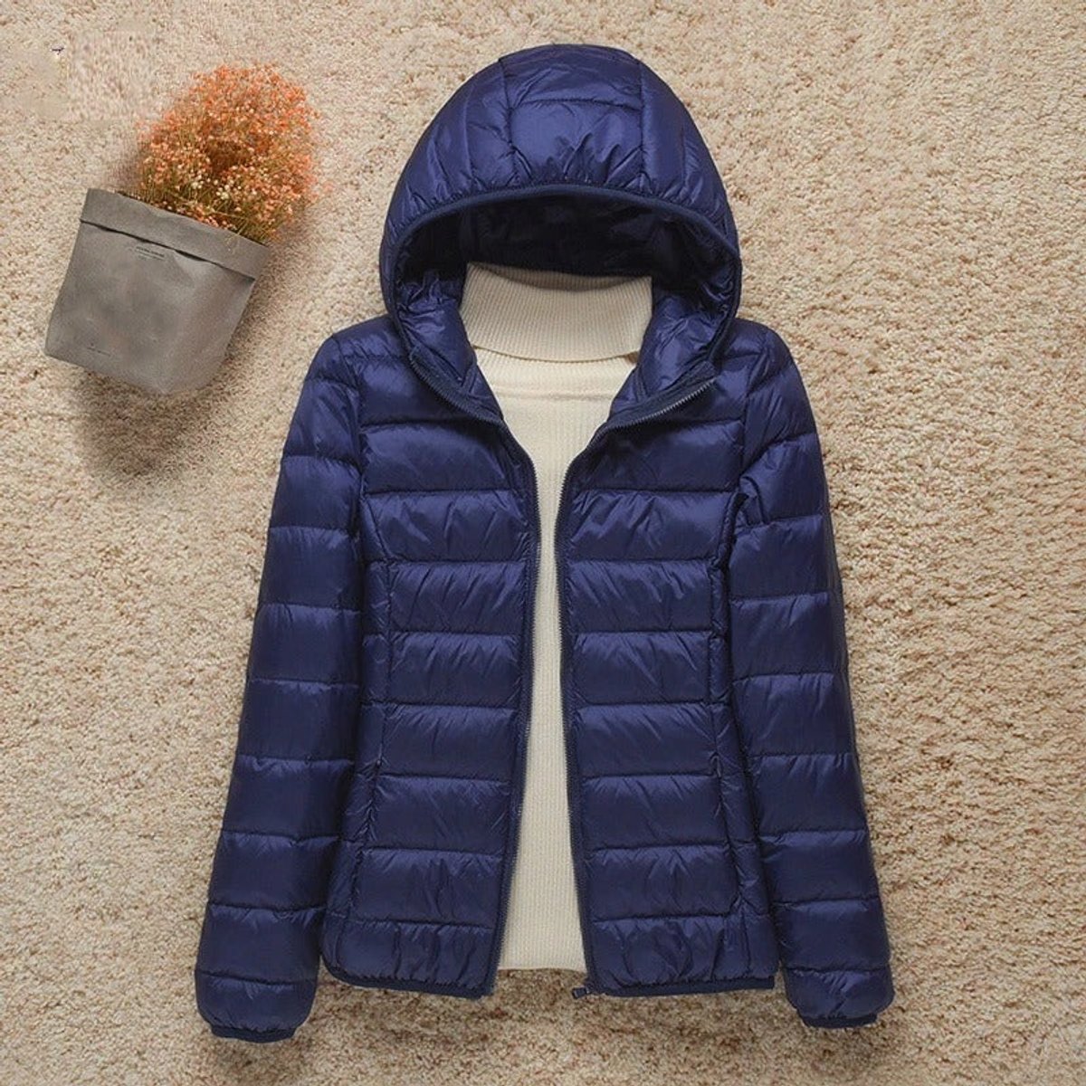 Nerys Women's Quilted Puffer Jacket with Hood, photo 2