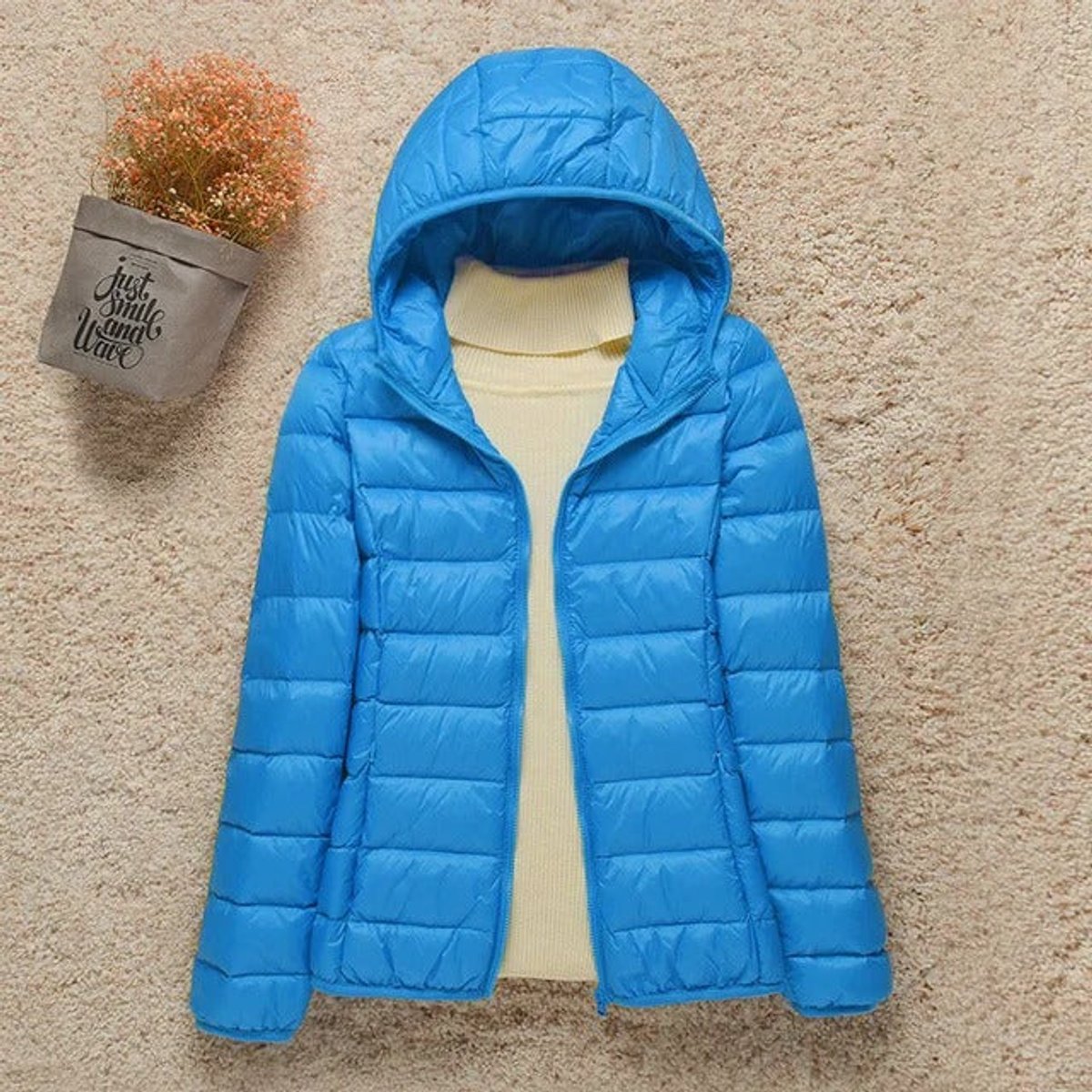 Nerys Women's Quilted Puffer Jacket with Hood, photo 3