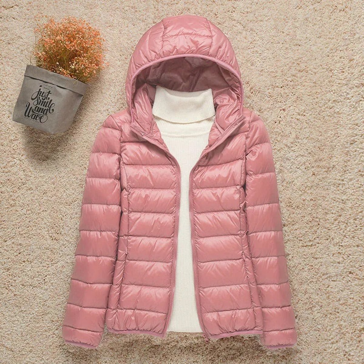 Nerys Women's Quilted Puffer Jacket with Hood, photo 5