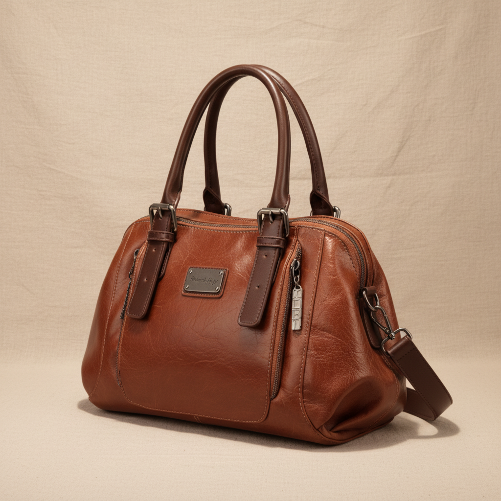 Nora Structured Leather Bucket Bag, photo 6