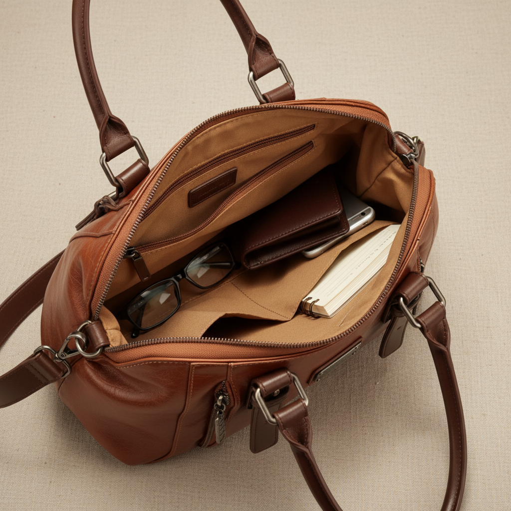 Nora Structured Leather Bucket Bag, photo 7