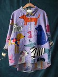 Odette Women's Shirt with a Classic Collar with Buttons and an All-over Print, photo 1