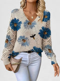 Paige Women's Cardigan with a V-neck and a Floral Print, photo 1
