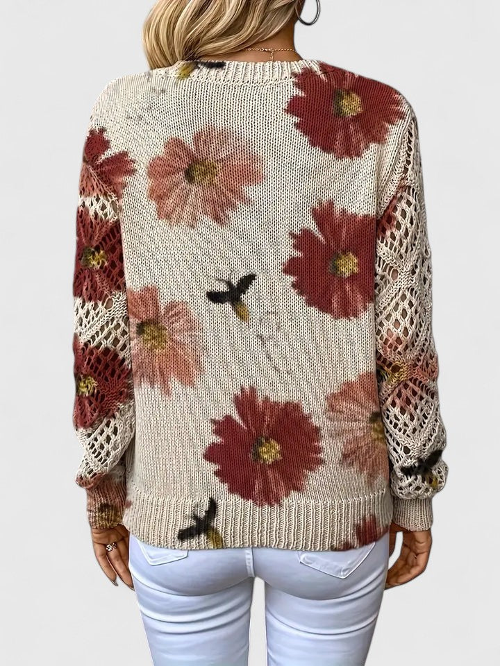 Paige Women's Cardigan with a V-neck and a Floral Print, photo 10