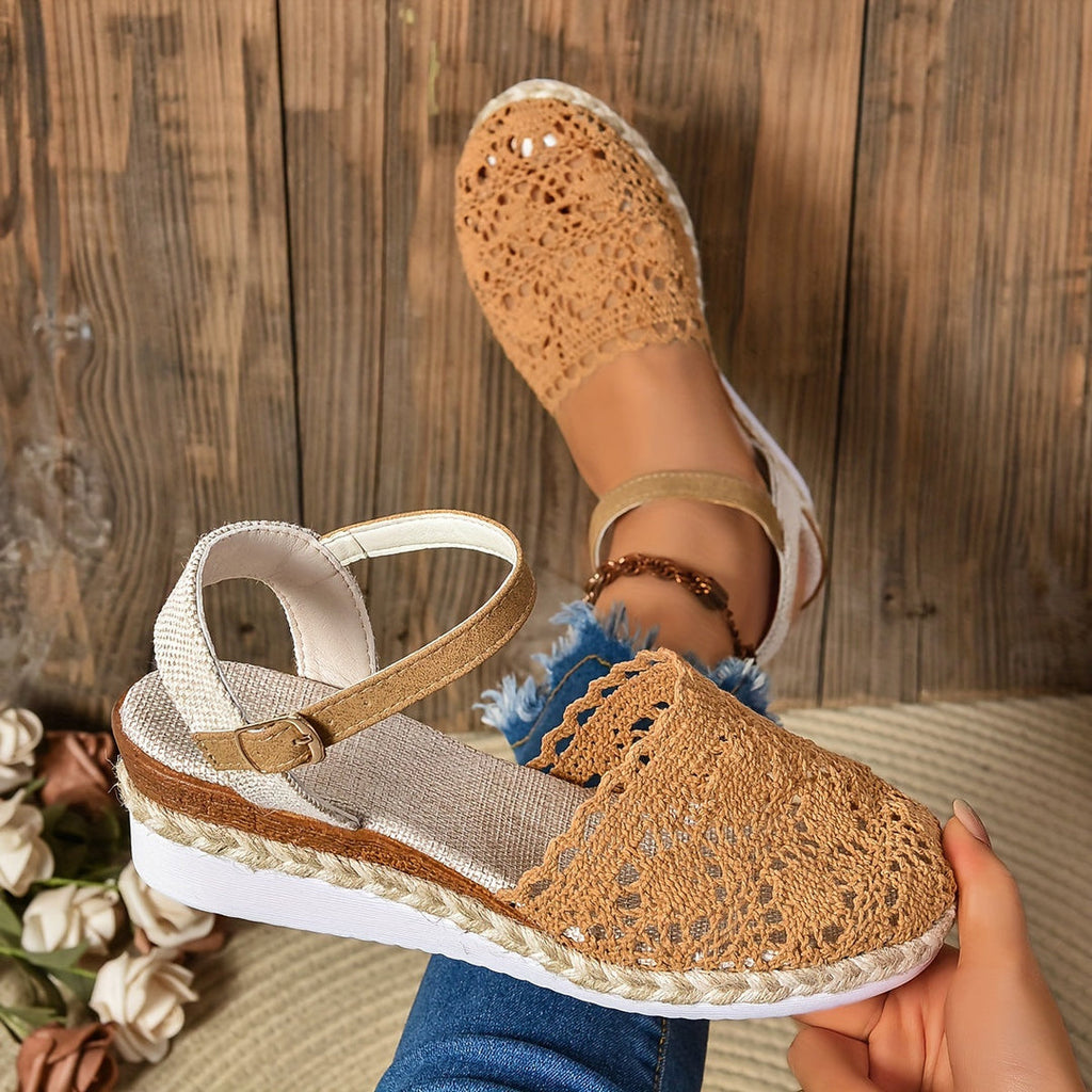 Paloma Women's Sandals with a Buckle and Lace, photo 4