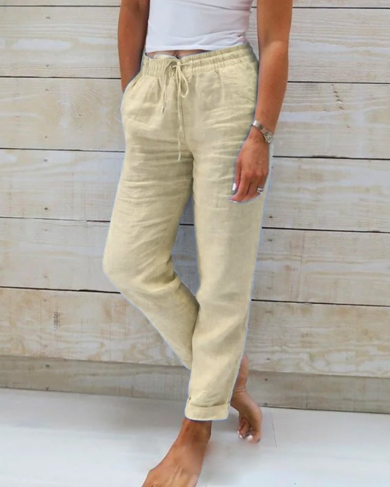 Peggy Women's Trousers in Polyester with a Check Pattern, photo 2