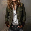 Petra Women's Military Jacket with Stand Collar, photo 1