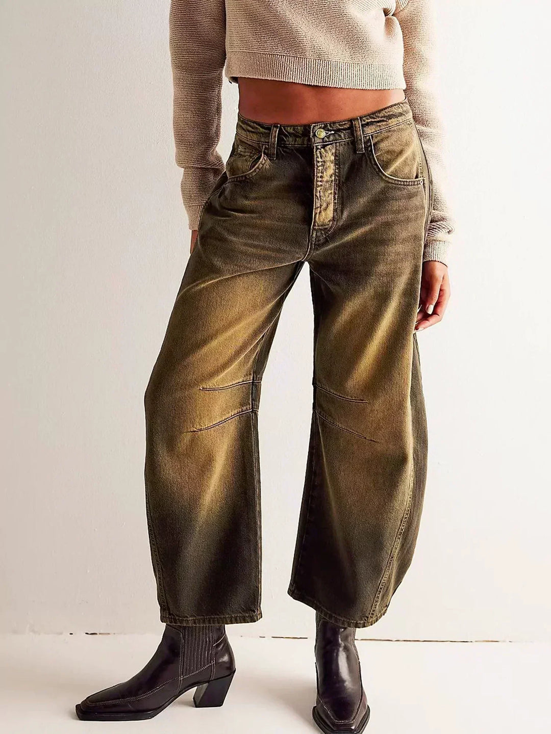 Phoebe Women's Jeans in Denim with Wide Legs, photo 5
